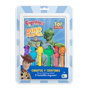 CUENTOS Y CRAYONES -DISNEY PIXAR TOY STORY DINOMANA-