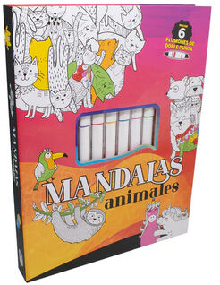 MANDALAS ANIMALES                         (C/6 PLUMONES)