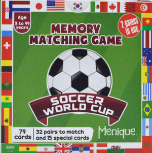 MEMORY MATCHING GAME -SOCCER WORLD CUP-   (C/79 CARTAS)