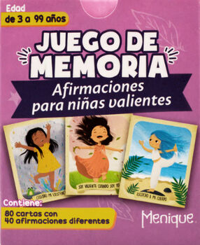 JUEGO DE MEMORIA -AFIRMACIONES PARA NIAS VALIENTES- (C/80 CARTA)