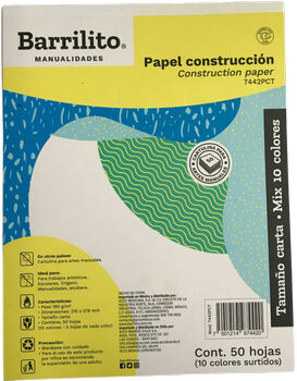 BLOCK DE PAPEL CONSTRUCCIN TAMAO CARTA CON 50 HOJAS