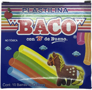 PLASTILINA CAJA C/10 BARRAS COLORES