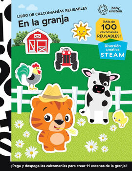 BABY EINSTEIN LIBRO DE CALCOMANAS REUSABLES -EN LA GRANJA-