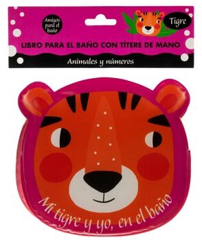 LIBRO INTERACTIVO CON TTERE DE MANO PARA LA HORA DEL BAO: TIGRE