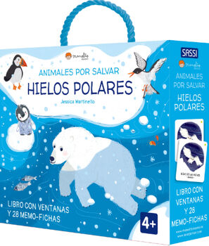 ANIMALES POR SALVAR -HIELOS POLARES- (LIBRO C/VENTANAS/28 FICHAS)