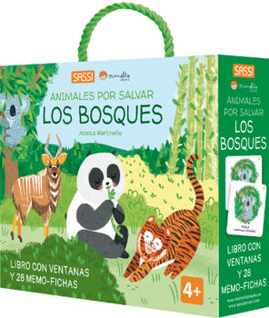 ANIMALES POR SALVAR -BOSQUES, LOS- (LIBRO C/VENTANAS/28 FICHAS)